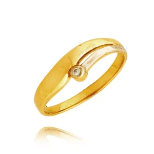 Elegancki pierścionek ze złota o ponadczasowym charakterze.