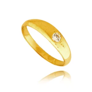 Elegancki pierścionek ze złota o ponadczasowym charakterze.