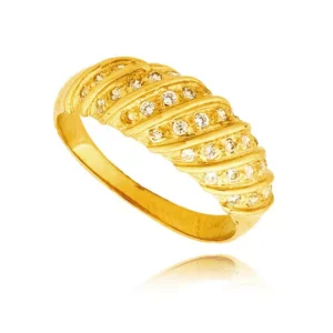 Ponadczasowy pierścionek o luksusowym wyglądzie.