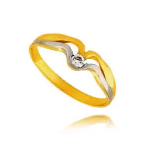 Złoty pierścionek stworzony z myślą o codziennym komforcie.