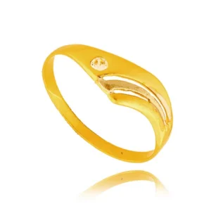 Elegancki pierścionek ze złota o ponadczasowym charakterze.