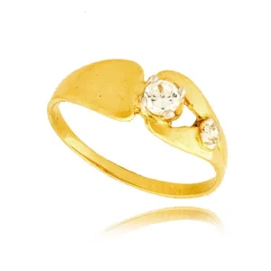 Złoty pierścionek stworzony z myślą o codziennym komforcie.