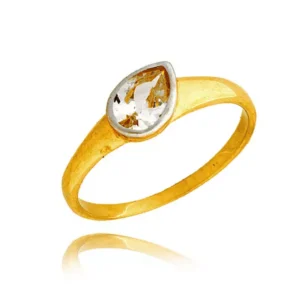 Złoty pierścionek stworzony z myślą o codziennym komforcie.