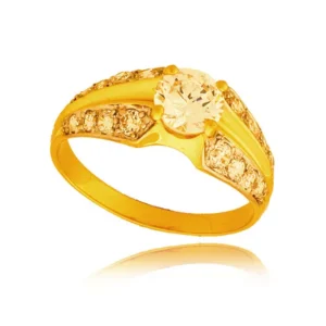 Złoty pierścionek stworzony z myślą o codziennym komforcie.