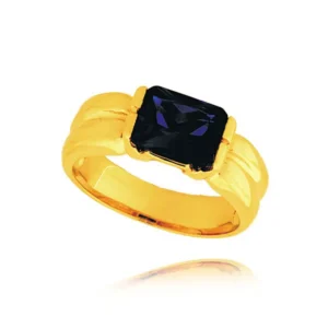 Elegancki pierścionek ze złota o ponadczasowym charakterze.