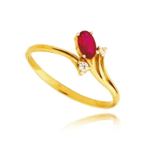 Pierścionek ze złota łączący klasykę z nowoczesnością.