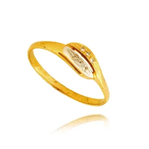 Elegancki pierścionek ze złota o ponadczasowym charakterze.