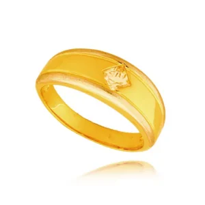 Złoty pierścionek stworzony z myślą o codziennym komforcie.