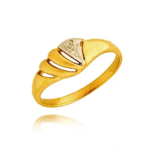 Złoty pierścionek stworzony z myślą o codziennym komforcie.