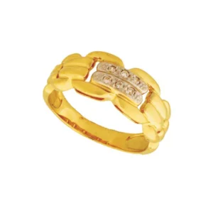 Elegancki pierścionek ze złota o ponadczasowym charakterze.