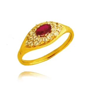 Elegancki pierścionek ze złota o ponadczasowym charakterze.