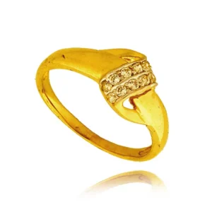 Elegancki pierścionek ze złota o ponadczasowym charakterze.