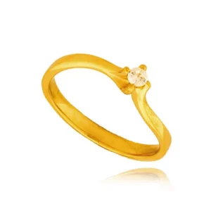 Złoty pierścionek stworzony z myślą o codziennym komforcie.