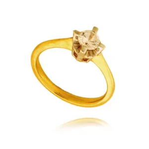 Delikatny pierścionek wykonany z wysokiej jakości złota.