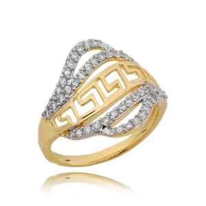 Ponadczasowy pierścionek o luksusowym wyglądzie.