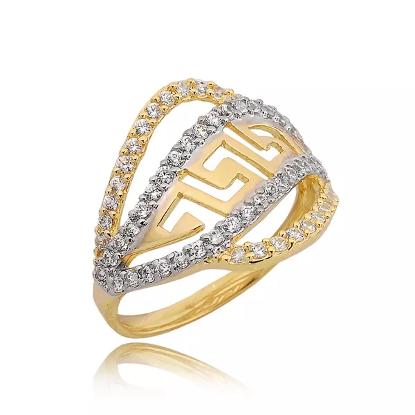 Delikatny pierścionek wykonany z wysokiej jakości złota.