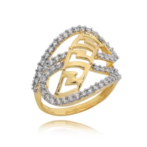 Delikatny pierścionek wykonany z wysokiej jakości złota.