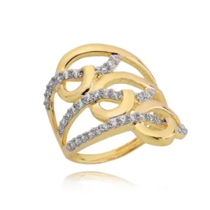 Złoty pierścionek stworzony z myślą o codziennym komforcie.