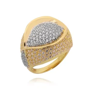 Elegancki pierścionek ze złota o ponadczasowym charakterze.