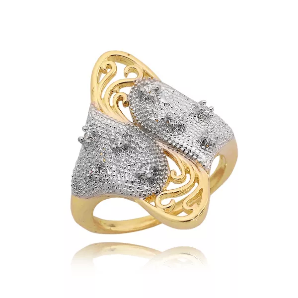 Delikatny pierścionek wykonany z wysokiej jakości złota.