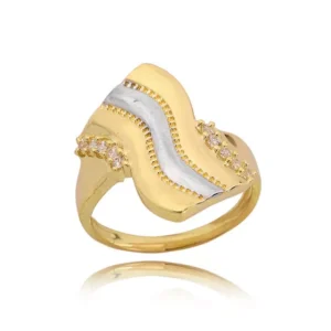 Złoty pierścionek stworzony z myślą o codziennym komforcie.