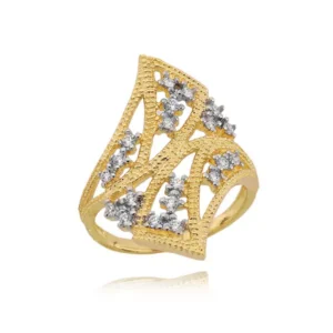 Ponadczasowy pierścionek o luksusowym wyglądzie.