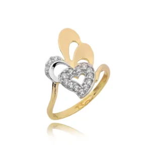 Elegancki pierścionek ze złota o ponadczasowym charakterze.