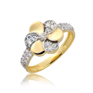 Ponadczasowy pierścionek o luksusowym wyglądzie.