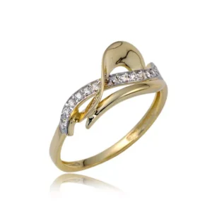 Elegancki pierścionek ze złota o ponadczasowym charakterze.