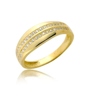 Złoty pierścionek stworzony z myślą o codziennym komforcie.