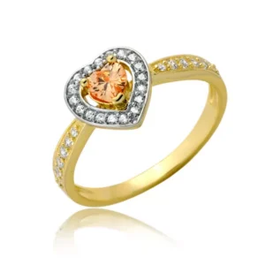 Elegancki pierścionek ze złota o ponadczasowym charakterze.