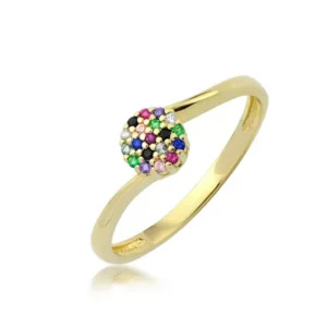 Ponadczasowy pierścionek o luksusowym wyglądzie.