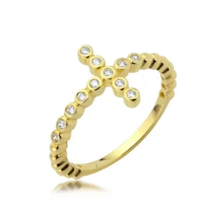 Elegancki pierścionek ze złota o ponadczasowym charakterze.