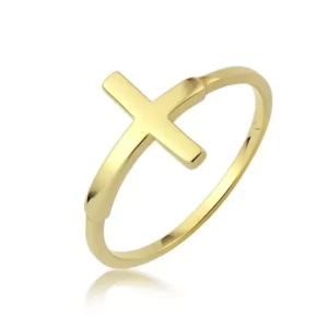 Złoty pierścionek stworzony z myślą o codziennym komforcie.