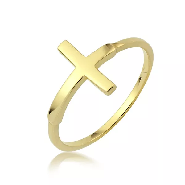 Złoty pierścionek stworzony z myślą o codziennym komforcie.