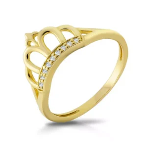 Elegancki pierścionek ze złota o ponadczasowym charakterze.