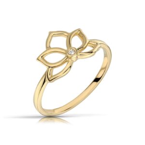 Złoty pierścionek stworzony z myślą o codziennym komforcie.