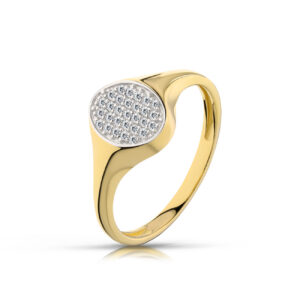 Stylowy pierścionek o eleganckiej i kobiecej formie.