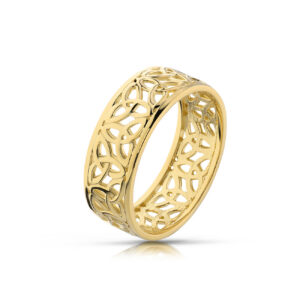 Elegancki pierścionek ze złota o ponadczasowym charakterze.