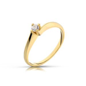 Elegancki pierścionek ze złota o ponadczasowym charakterze.