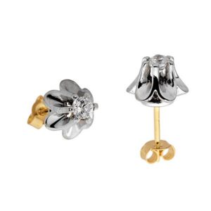 Złote kolczyki o klasycznej i ponadczasowej formie.