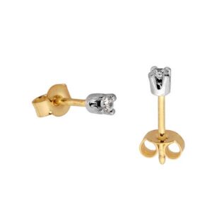 Stylowe kolczyki wykonane z wysokiej jakości złota.