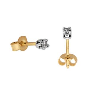 Złote kolczyki o klasycznej i ponadczasowej formie.