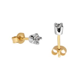 Stylowe kolczyki wykonane z wysokiej jakości złota.