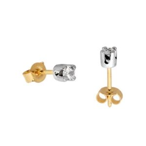 Złote kolczyki łączące elegancję i nowoczesny design.