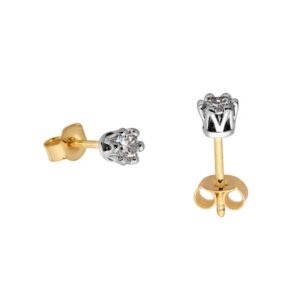 Złote kolczyki o klasycznej i ponadczasowej formie.