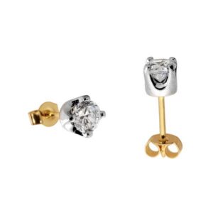 Stylowe kolczyki wykonane z wysokiej jakości złota.