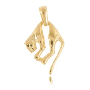 Klasyczny złoty wisiorek premium.