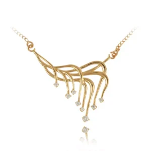 Złoty wisiorek jako ponadczasowy element biżuterii.