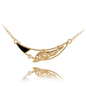 Wisiorek ze złota w eleganckiej odsłonie.